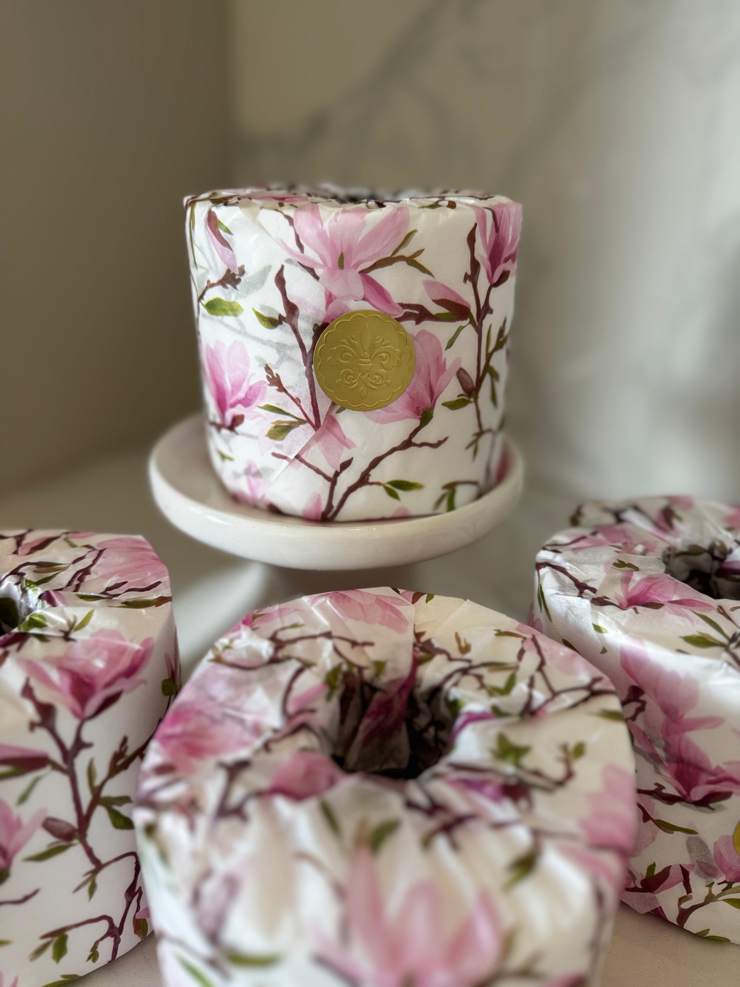 Magnolia Blooms Bathroom Toilet Tissue